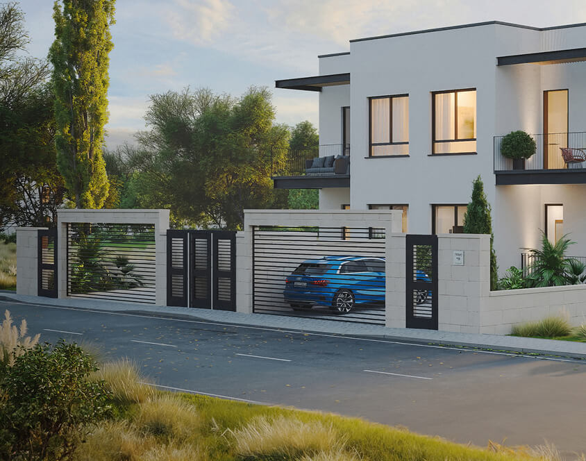 הדמיה של בית במתחם גדרה על הנחל