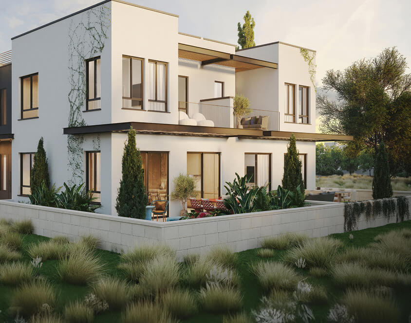 הדמיה של בית במתחם גדרה על הנחל